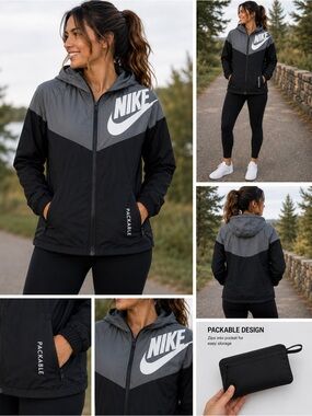 Nike Sportswear Windrunner Packable Hooded Jacket Youth L Fits XS/S